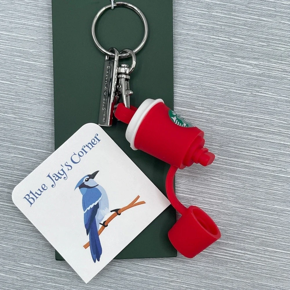 Starbucks Stopper Keychain for Reusable Cup Red New Release Christmas‎ 2025